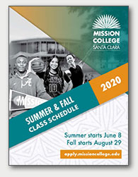 2020 Summer-Fall class schedule cover
