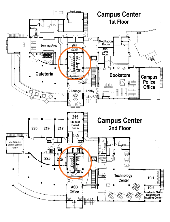 Campus Center Restroom Locations