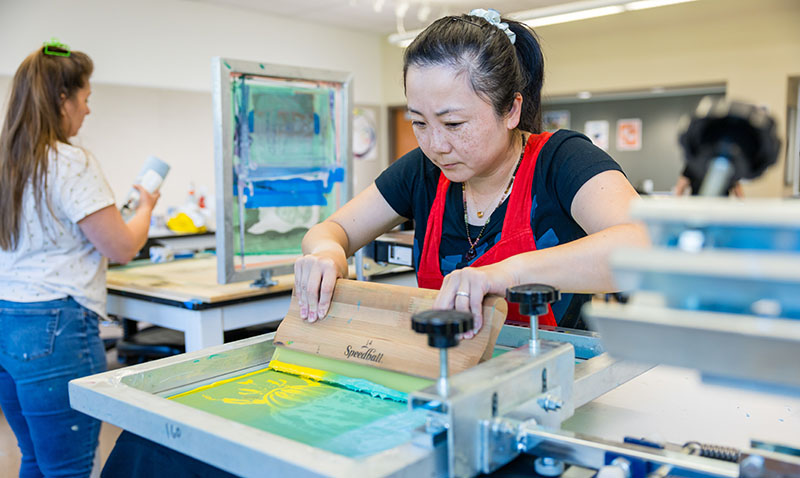 Art Student screen printing