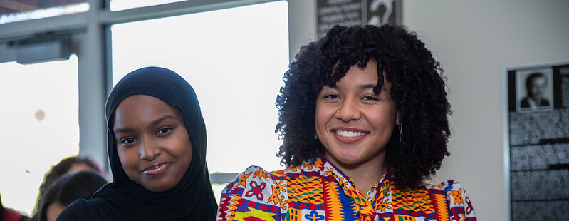 Two female students