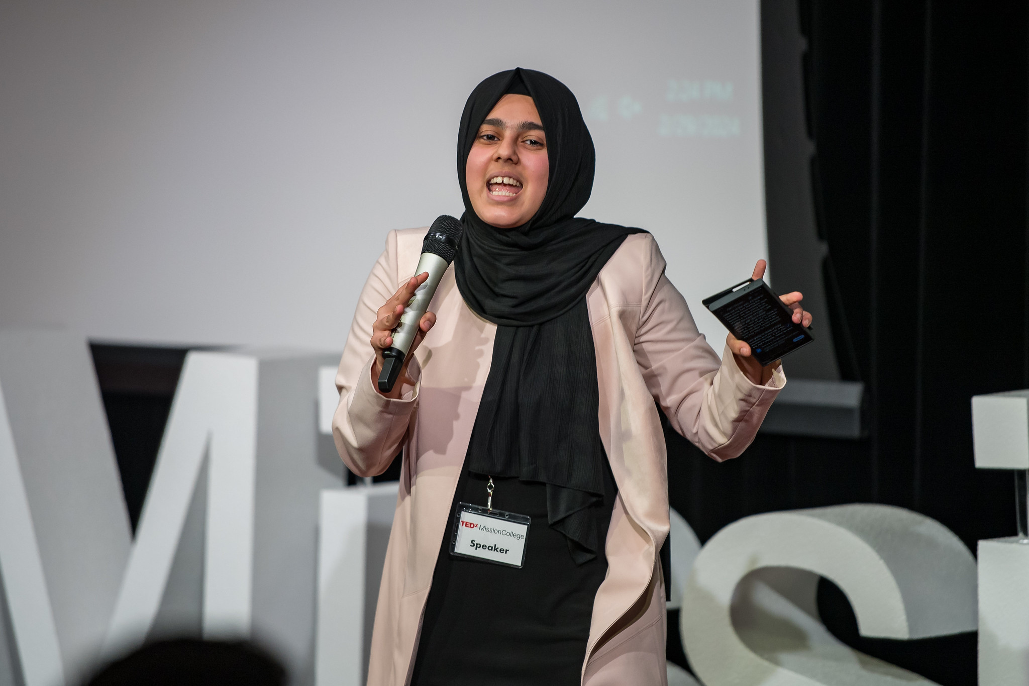 Woman speaking