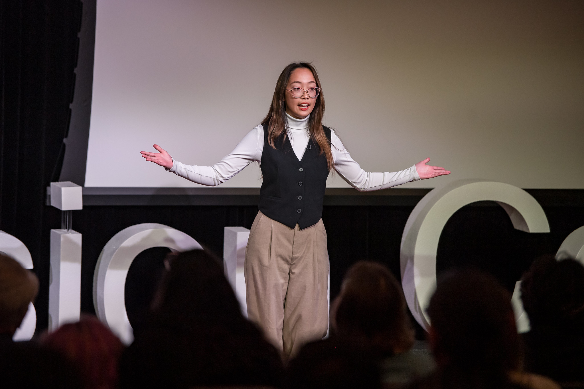 Woman speaking