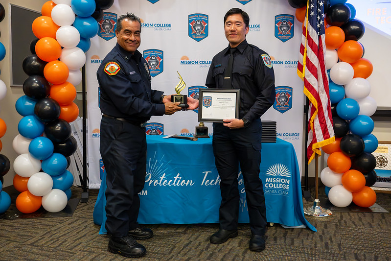 Student getting a certificate