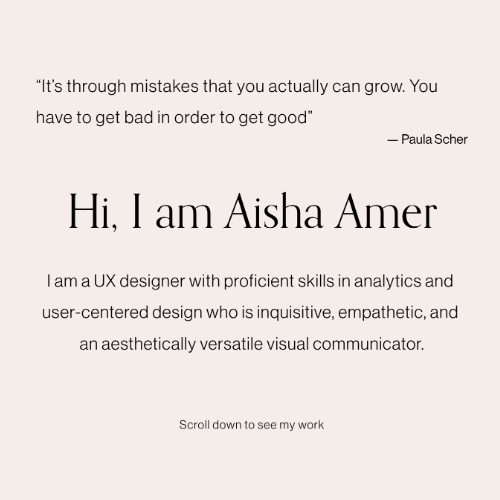 Aisha portfolio