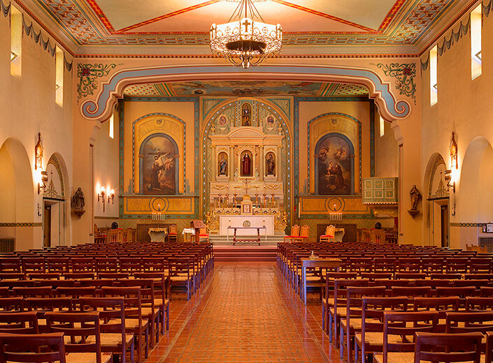 inside Mission Santa Clara