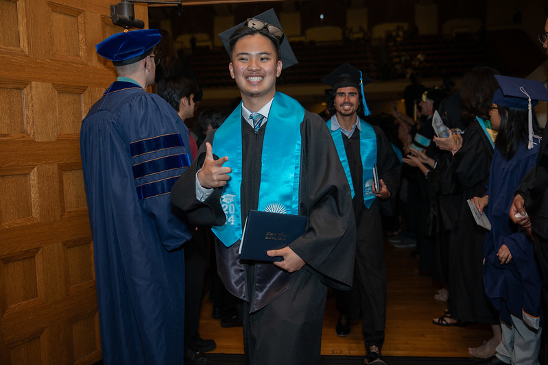 Student at Commencement