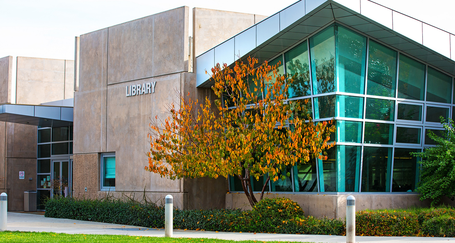 front of the Library
