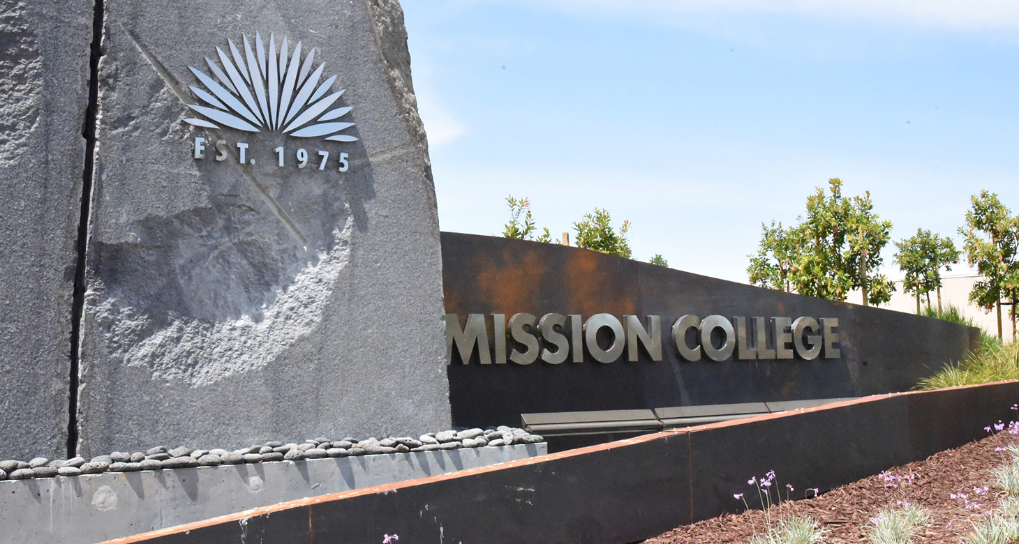 mission college campus sign