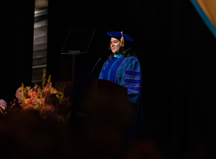 Dr. Awan at Commencement