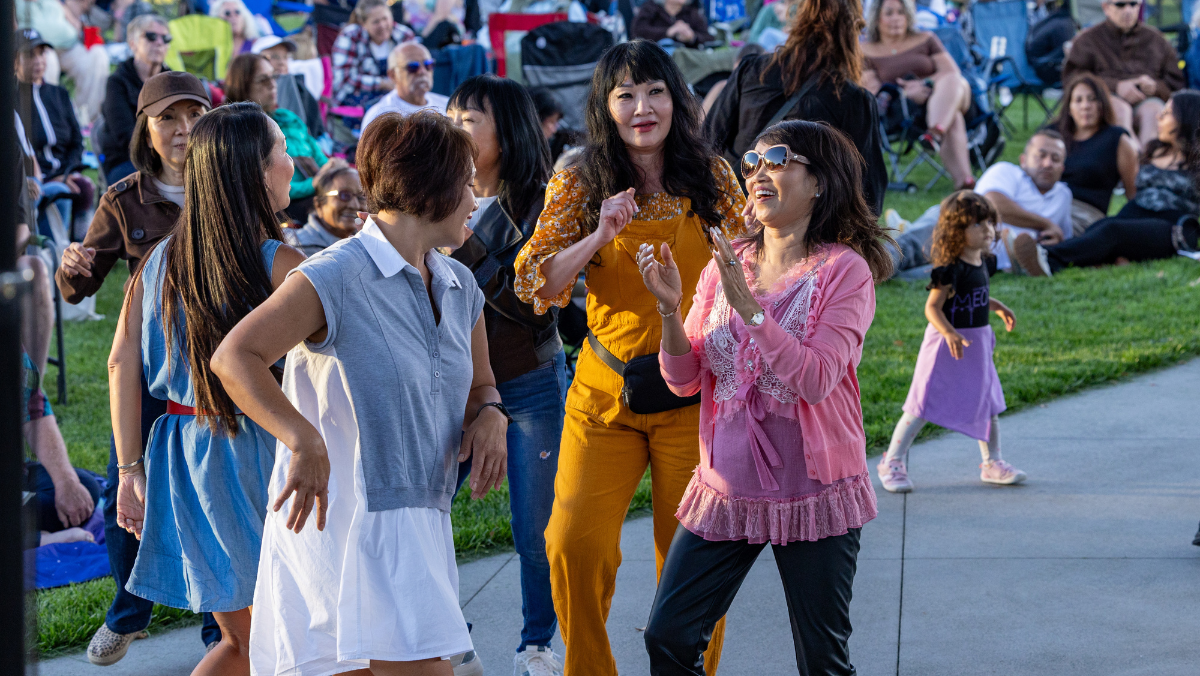 Dancing at festival