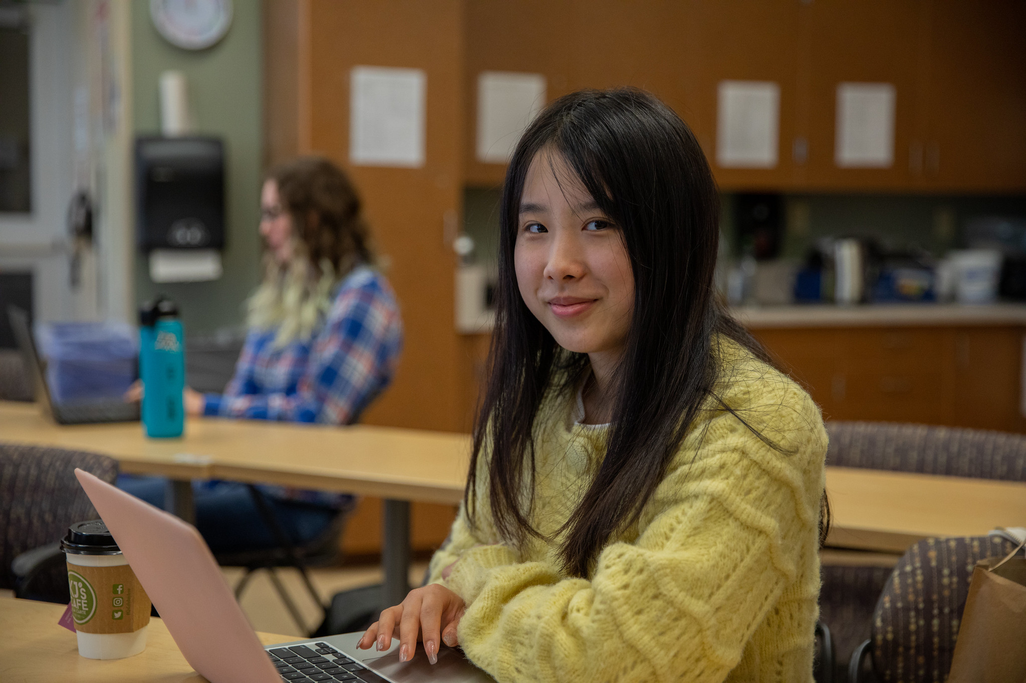 Student on laptop