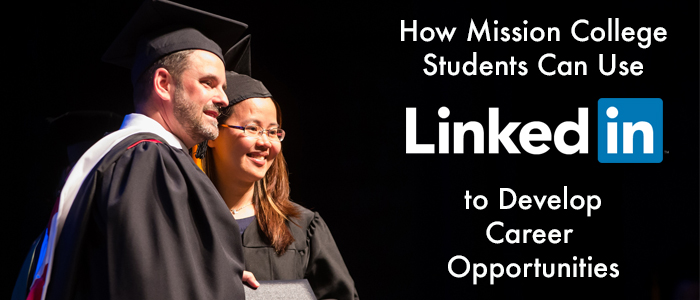 graduates and words LinkedIn for Career Opportunities