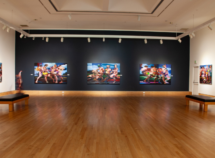 Art presentation in gallery