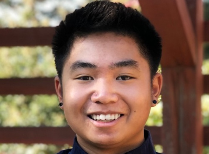Smiling student