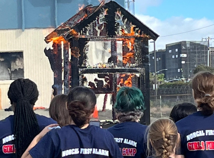 Female firefighter