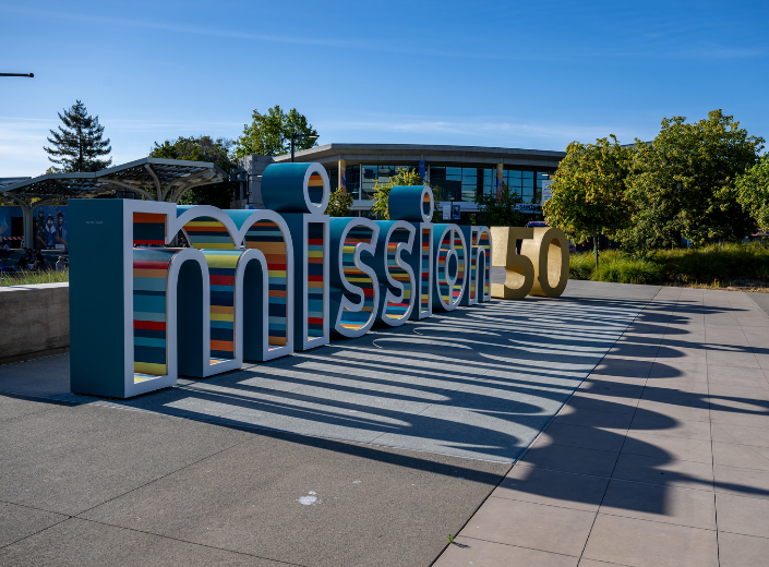 Sign in front of Mission College